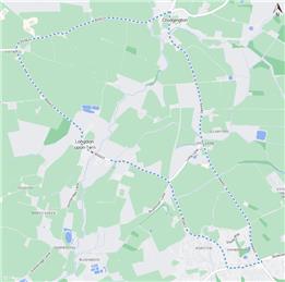 Temporary road closure along Longdon On Tern To Rushmoor Lane Junction, Longdon On Tern