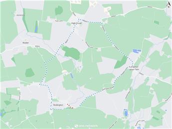 Temporary road closure along Rodington Bullring To Isombridge Junction, Rodington