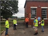 Site meeting at Woodfield Pumping Station