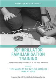 Defibrillator familiarisation training
