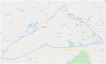 Temporary road closure along Rushmoor Lane, Bratton. Rushmoor Lane, Rushmoor and Rushmoor Lane